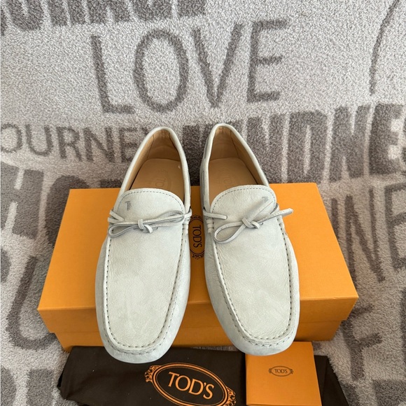 TODS Driver Gommino Loafers Logo Shoes Size US 10 celeste NWT main image 9